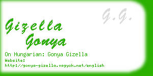 gizella gonya business card